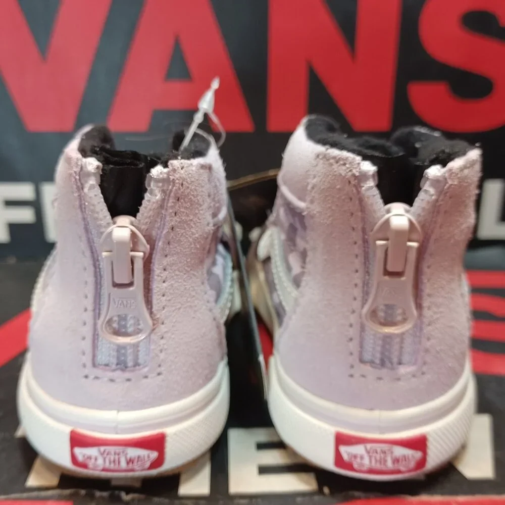 Vans Toddler Size 4.0 Sk8 Hi MTE-1 Zip/Lace Orchid Ice/Leopard VN0A5HZZ6H9